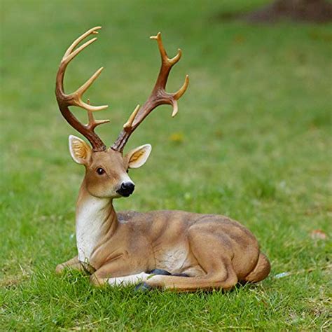 resin deer statues|full size deer statues outdoors.